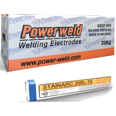 POWERWELD STAINLESS STEEL WELDING ELECTRODE E308L-16